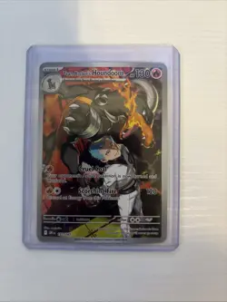 Pokemon TCG Team Rockets Houndoom Illustration Rare Card 191/182 Destined Rivals - Image 1