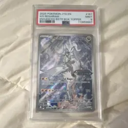 The Pokemon Company N's Reshiram 167/159 SV09 PSA 9 Box Topper Holo EN 2025 - Image 1