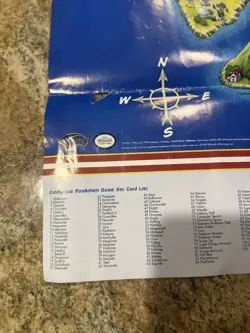 Pokemon Card Game POSTER & MAP ~ Arena Poster Vintage 1999 RARE Toys R Us - Image 3