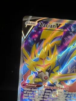 Pokemon TCG Zacian V SWSH Full Art Card 195/202 - Image 2