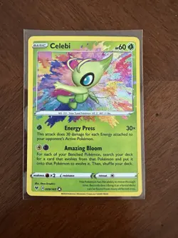 Pokemon Celebi 009/185 Amazing Rare Holo - Vivid Voltage - NM - Image 1