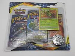 Pokemon Sun & Moon Unbroken Bonds 3-Pack Blister Sceptile New/Factory Sealed - Image 1