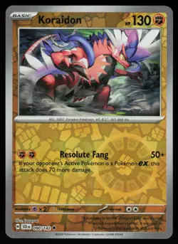 Koraidon 90/142 Uncommon Stellar Crown Pokemon Reverse Holo Near Mint - Image 1