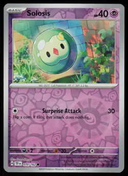 Solosis 070/162 Common Temporal Forces Pokemon Reverse Holo Near Mint - Image 1