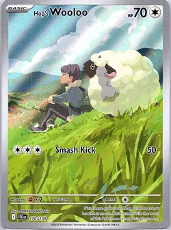 Hop's Wooloo 170/159 Illustration Rare Journey Together Pokemon Holo Near Mint - Image 1