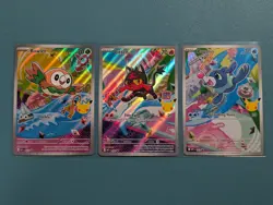 Pokemon TCG First Partner Illustration Series 1 Rowlet Litten Popplio - Image 1