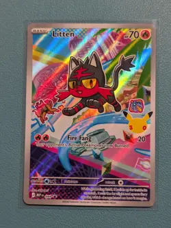 Pokemon TCG First Partner Illustration Series 1 Rowlet Litten Popplio - Image 4