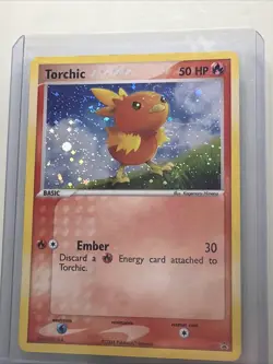 Pokemon Torchic Holo Black Star Promo 017 LP - Image 1
