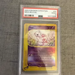 Pokemon Expedition Mew 55/165 Reverse holo Graded Psa - Image 1