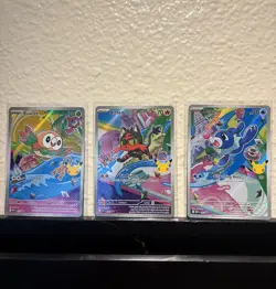First Partner Illustration Collection Series 1 Gen 7 Alola Starters Pokemon TCG - Image 1