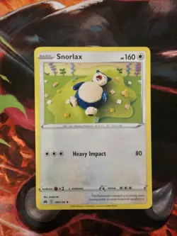 Snorlax 109/159 Rare Crown Zenith Pokemon Non-Holo Rare Near Mint - Image 1
