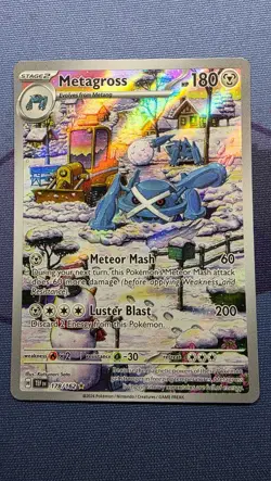 Metagross 178/162 Temporal Forces Illustration Rare TCG Card - Image 1
