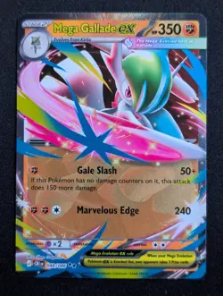 Mega Gallade ex 048/086 ME04: Chaos Rising Pokemon NM Holo - Image 1