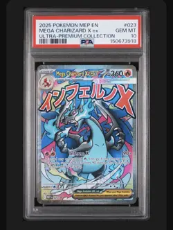 Pokemon Mega Charizard X Ex MEP En Ultra Premium Collection #023 PSA 10 Gem Mint - Image 1