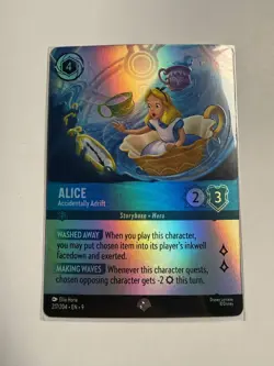 Alice Accidentally Adrift 217/204 Epic Holofoil Fabled NM Disney Lorcana - Image 1