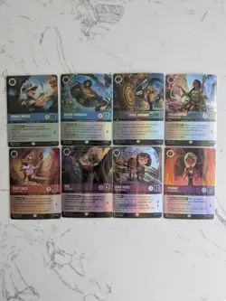Disney Lorcana Chapter 12 Wilds Unknown Epic Bundle Of 8 Singles - Image 1