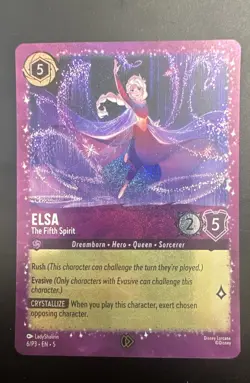 Elsa - The Fifth Spirit 6 Disney Lorcana Promo Cards Holo - Image 1