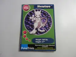 Mewtwo PokeTrivia Burger King Pokemon Card Played - Image 1