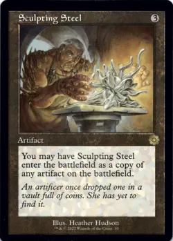 MTG Sculpting Steel Normal NM The Brothers' War: Retro Frame Artifacts Magic 50 - Image 1