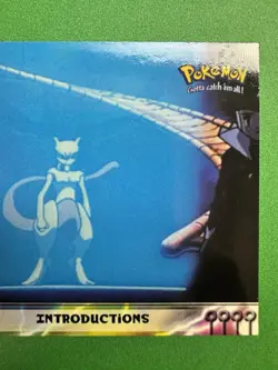 Pokemon - 1998 Topps The First Movie - Introductions #21 - MEWTWO Holo Foil NM - Image 3