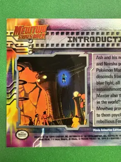 Pokemon - 1998 Topps The First Movie - Introductions #21 - MEWTWO Holo Foil NM - Image 4