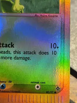 2003 Pokemon EX Dragon Treecko REVERSE Holo 80/97 Tcg Card Trade Collect - Image 2