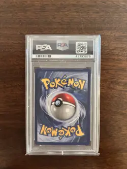 1999 Pokemon Base Set Hitmonchan Holo 7/102 PSA 8 - Image 2