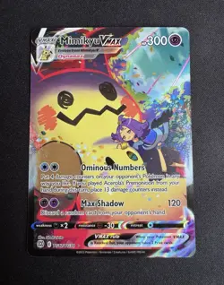Pokemon Mimikyu VMAX Full Art Holo Ultra Rare TG17/TG30 Brilliant Stars Eng - Image 1