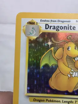 Dragonite 4/62 Fossil Holo Rare Pokemon Card LP - Image 3