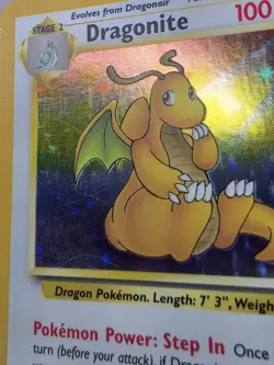 Dragonite 4/62 Fossil Holo Rare Pokemon Card LP - Image 4