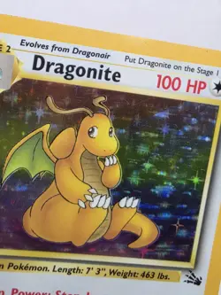 Dragonite 4/62 Fossil Holo Rare Pokemon Card LP - Image 5