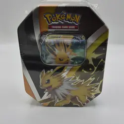 (Sealed) Pokemon TCG Eevee Evolutions Tin Jolteon V Promo Tin Box 45 Cards - Image 2