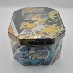(Sealed) Pokemon TCG Eevee Evolutions Tin Jolteon V Promo Tin Box 45 Cards - Image 4