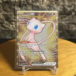 Mew EX Gold Metal Card #205/165 SV Scarlet & Violet 151 Pokemon UPC Promo - Image 1