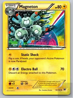 Magneton 53/162 Uncommon BREAKthrough Pokemon Near Mint - Image 1