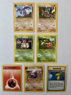 14 Card Lot Pokemon TCG Neo Discovery-Genesis-Revelation Aerodactyl Ledian WOTC - Image 1
