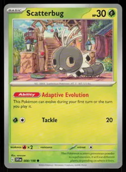 Scatterbug 008/198 Common Scarlet & Violet Pokemon Near Mint - Image 1