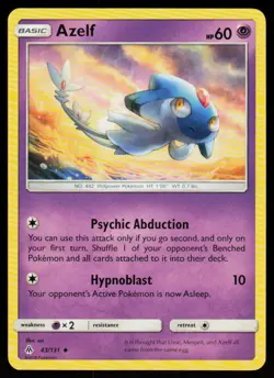Azelf 43/131 Uncommon Forbidden Light Pokemon Near Mint - Image 1