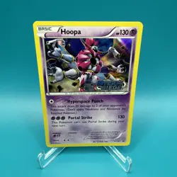 Hoopa XY147 Steam Siege Stamped Holo Black Star Promo Rare Pokemon Card LP-NM - Image 1