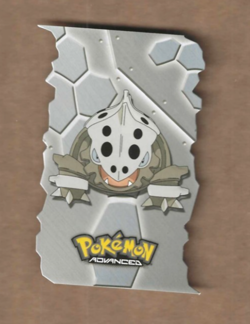 2003 Topps Pokemon Advanced Lairon Stage Two Embossed Evolution Die-Cut Card 17 - Image 1