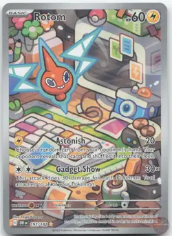 Rotom 197/182 Illustration Rare Destined Rivals Pokemon Near Mint - Image 1