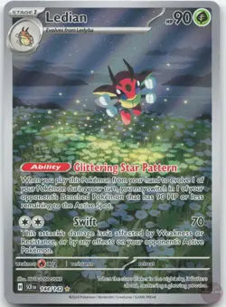 Ledian 144/142 Illustration Rare Stellar Crown Pokemon Near Mint - Image 1