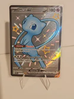 Pokemon Mew EX 216/091 SV: Paldean Fates Shiny Ultra Rare Full Art Holo - Image 1