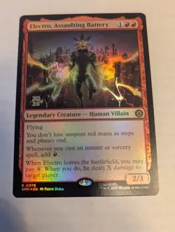 Electro, Assaulting Battery - MTG - Marvel Spider Man, Foil, NM - Image 1