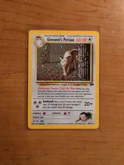Pokemon Giovanni's Persian 8/132 Gym Challenge Holo Rare Unlimited LP - Image 1