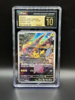 Pokemon Pikachu 173/165 CGC Pristine 10 Japanese 151 - Image 1
