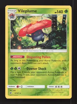 Vileplume 6/147 Holo Rare Burning Shadows Pokemon Near Mint - Image 1