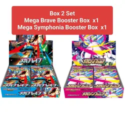 [Sealed] Mega Brave Symphonia Booster Box 2 Set Pokemon M1L M1S w/shrink - Image 1