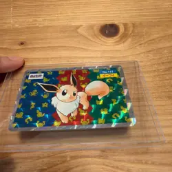 Pokemon TopSun Eevee No.133 Holo Blue Back Card Japanese - Image 3
