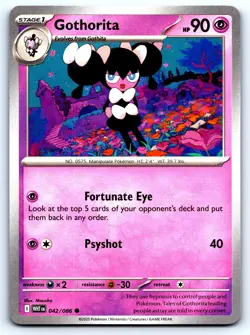 Gothorita White Flare #42 Normal NM Pokemon Card - Image 1